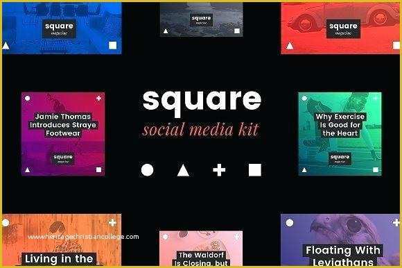 Social Media after Effects Template Free Of Style Quotes social Media Kit Template Examples after