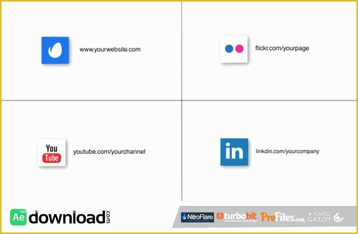 Social Media after Effects Template Free Of Videohive Logo & social Media Intro Free Download Free