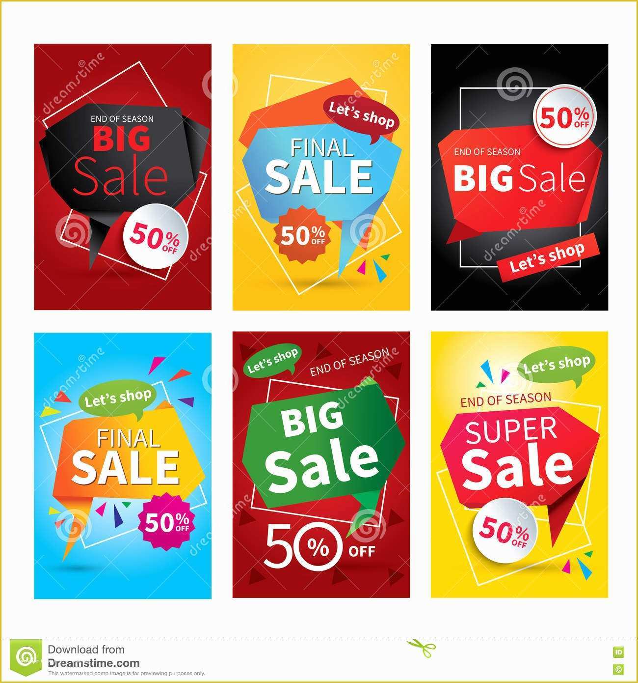 Social Media Banner Templates Free Of Set Sale Website Banner Templates social Media Banners