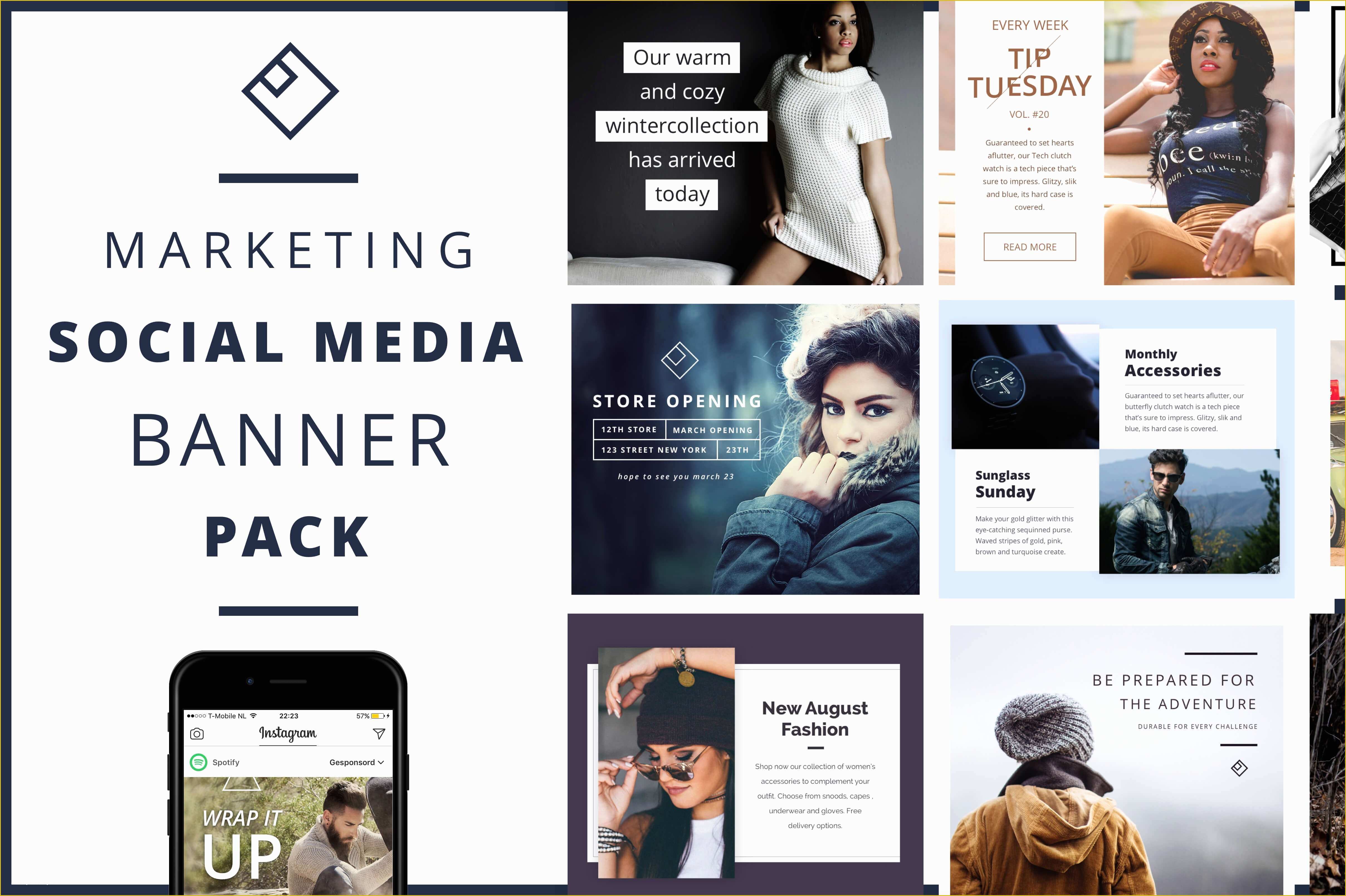 Social Media Banner Templates Free Of social Media Banner Pack social Media Templates