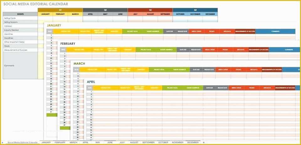 Social Media Calendar Template 2018 Free Of social Calendar Template social Media Content Calendar