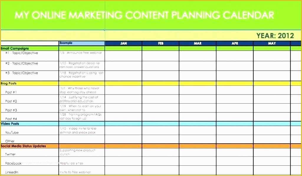 Social Media Calendar Template 2018 Free Of social Media Editorial Calendar Template – Btcromaniafo