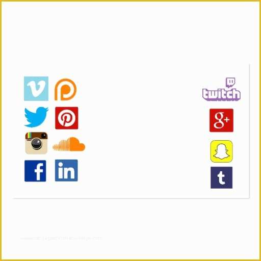 Social Media Card Template Free Of Business Card Template with social Media Icons 3