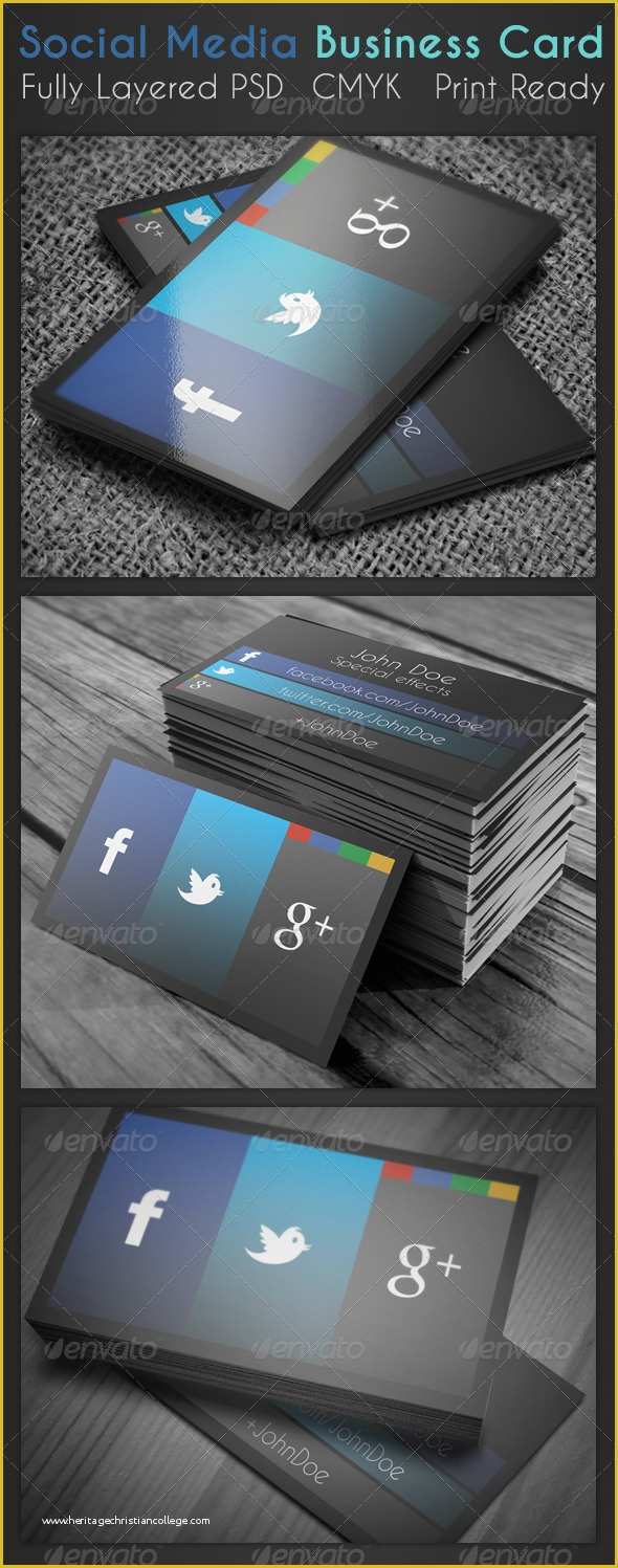 Social Media Card Template Free Of social Media Business Card Dondrup