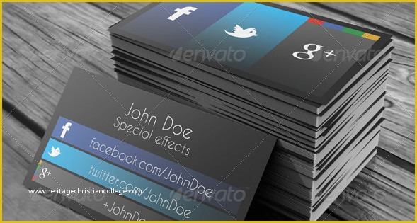 Social Media Card Template Free Of social Media Business Cards Fragmatfo