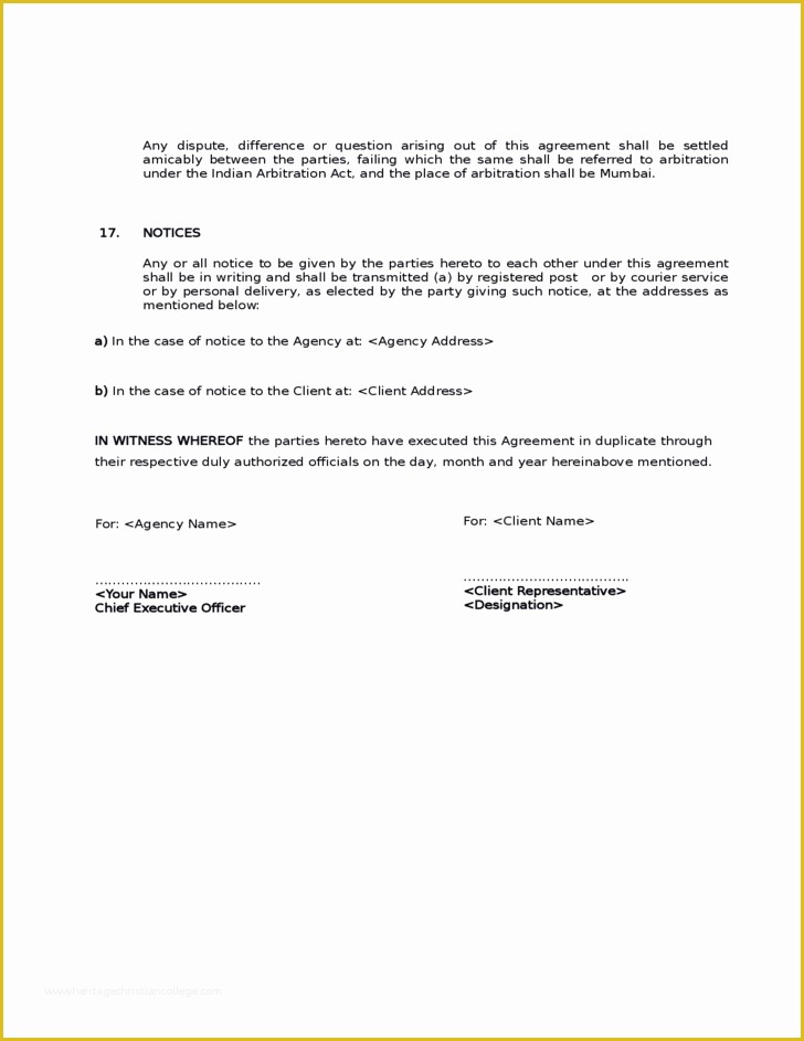 Social Media Contract Template Free Of Sample social Media Marketing Agreement Free Download