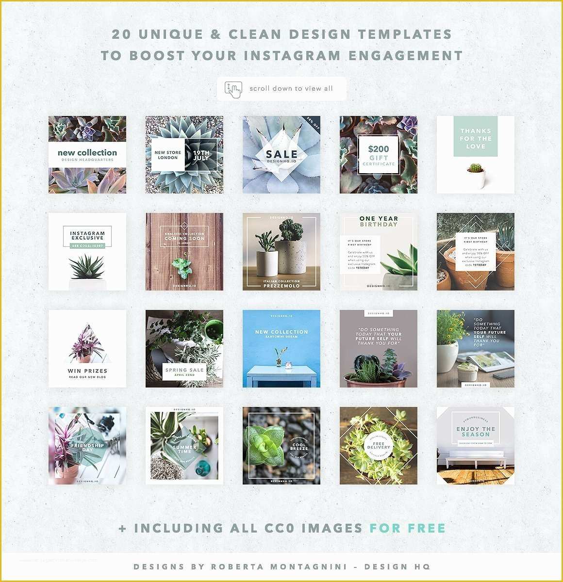 Social Media Design Templates Free Of Instagram social Media Template Clean Design Hq