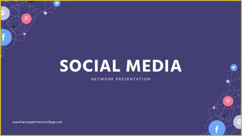 Social Media Design Templates Free Of social Media Powerpoint Template Free Powerpoint