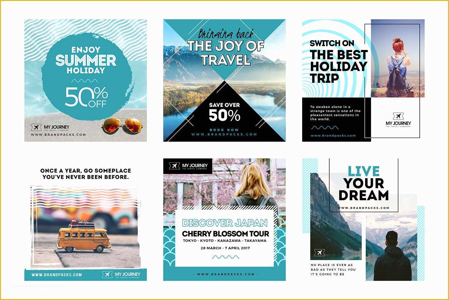 Social Media Design Templates Free Of social Media Templates Pack Vol 1 Brandpacks