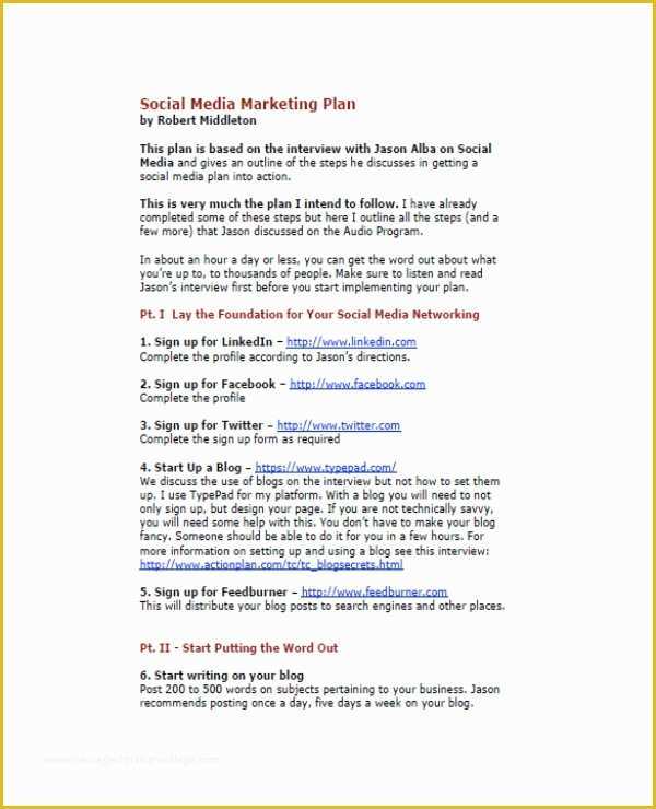 Social Media Marketing Proposal Template Free Of 11 social Media