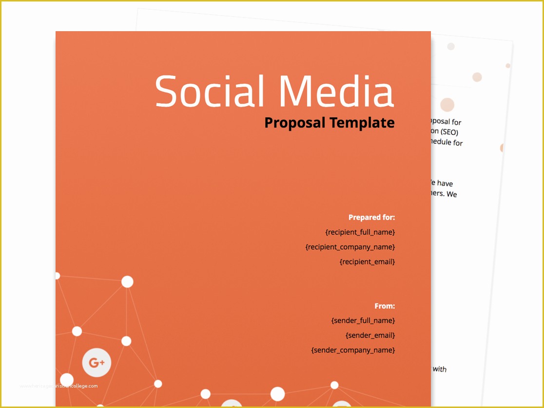 Social Media Marketing Proposal Template Free Of Free Business Proposal Templates