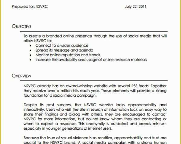 Social Media Marketing Proposal Template Free Of Media Proposal Template 10 social Media Proposal Templates