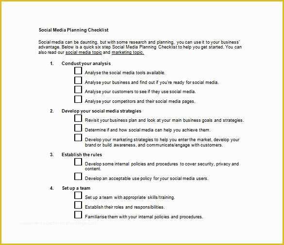 Social Media Marketing Proposal Template Free Of social Media Marketing Plan Template 10 Free Word Pdf