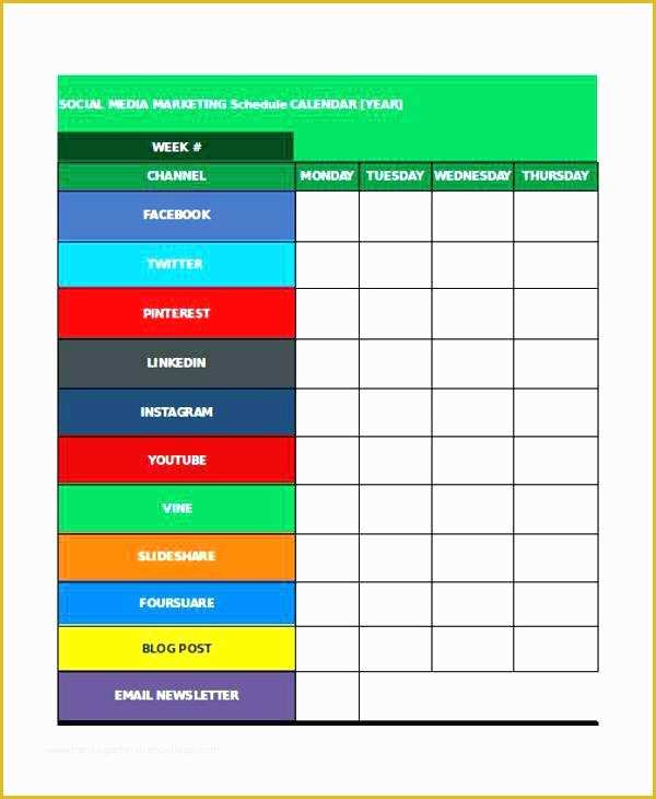 Social Media Plan Template Free Of Free social Media Marketing Calendar Template Plan