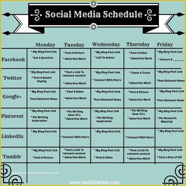 Social Media Post Template Free Of 5 Easy Steps to Creating A social Media Posting Schedule