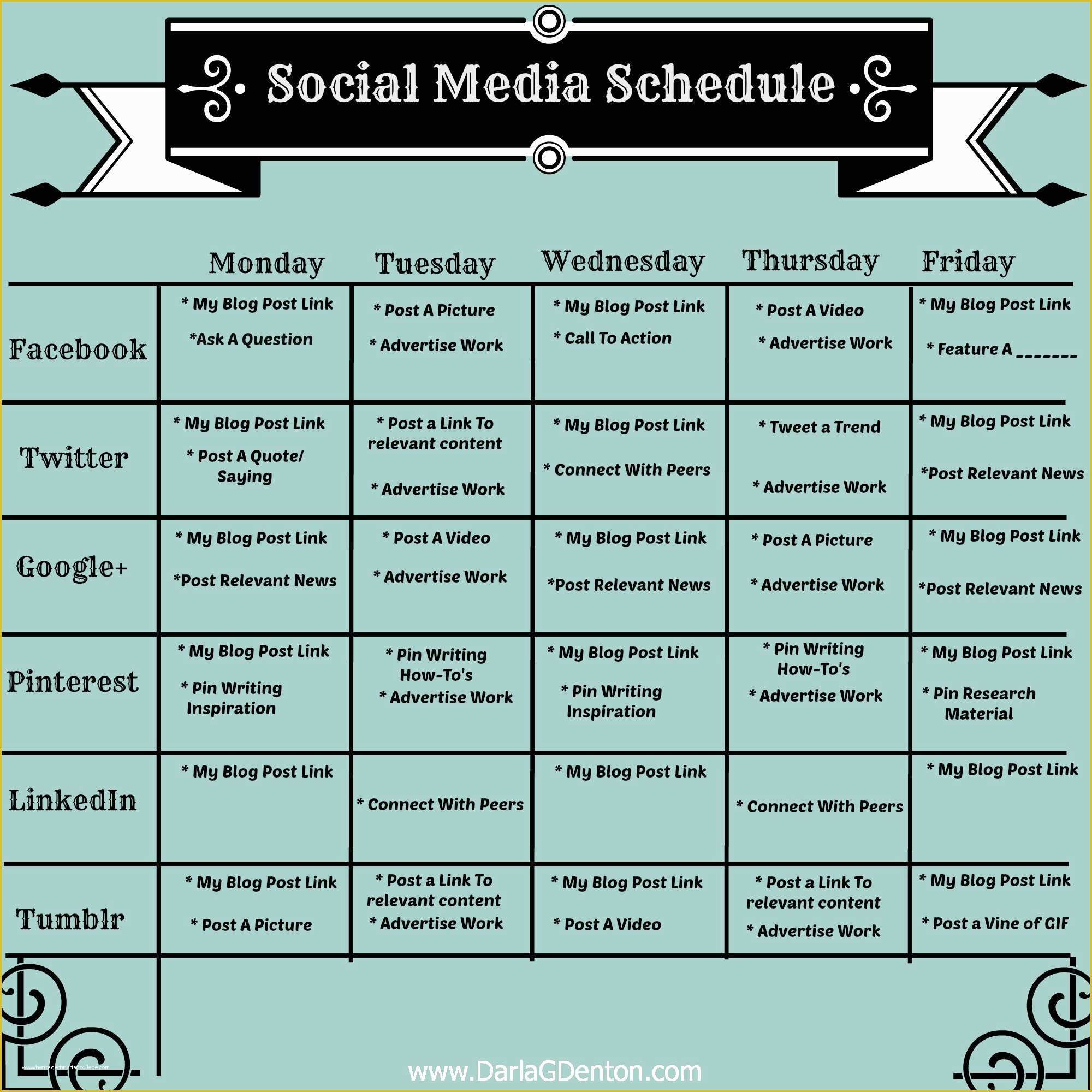 Social Media Post Template Free Of 5 Easy Steps to Creating A social Media Posting Schedule