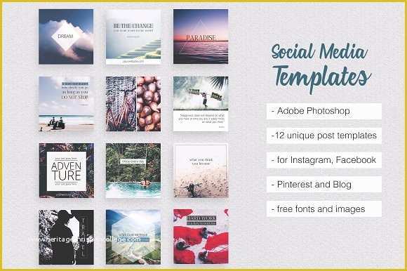 Social Media Post Template Free Of Creative Idea Free Down Load This Week