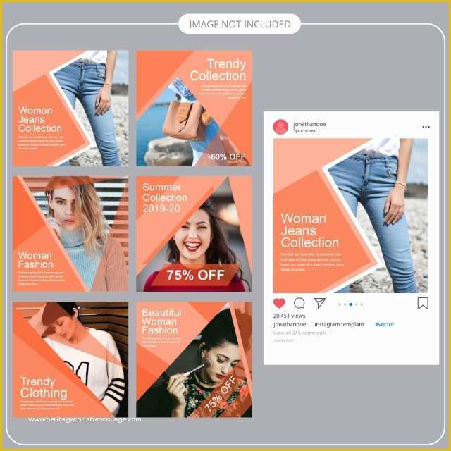 Social Media Post Template Free Of Fashion social Media Post Template Template for Free