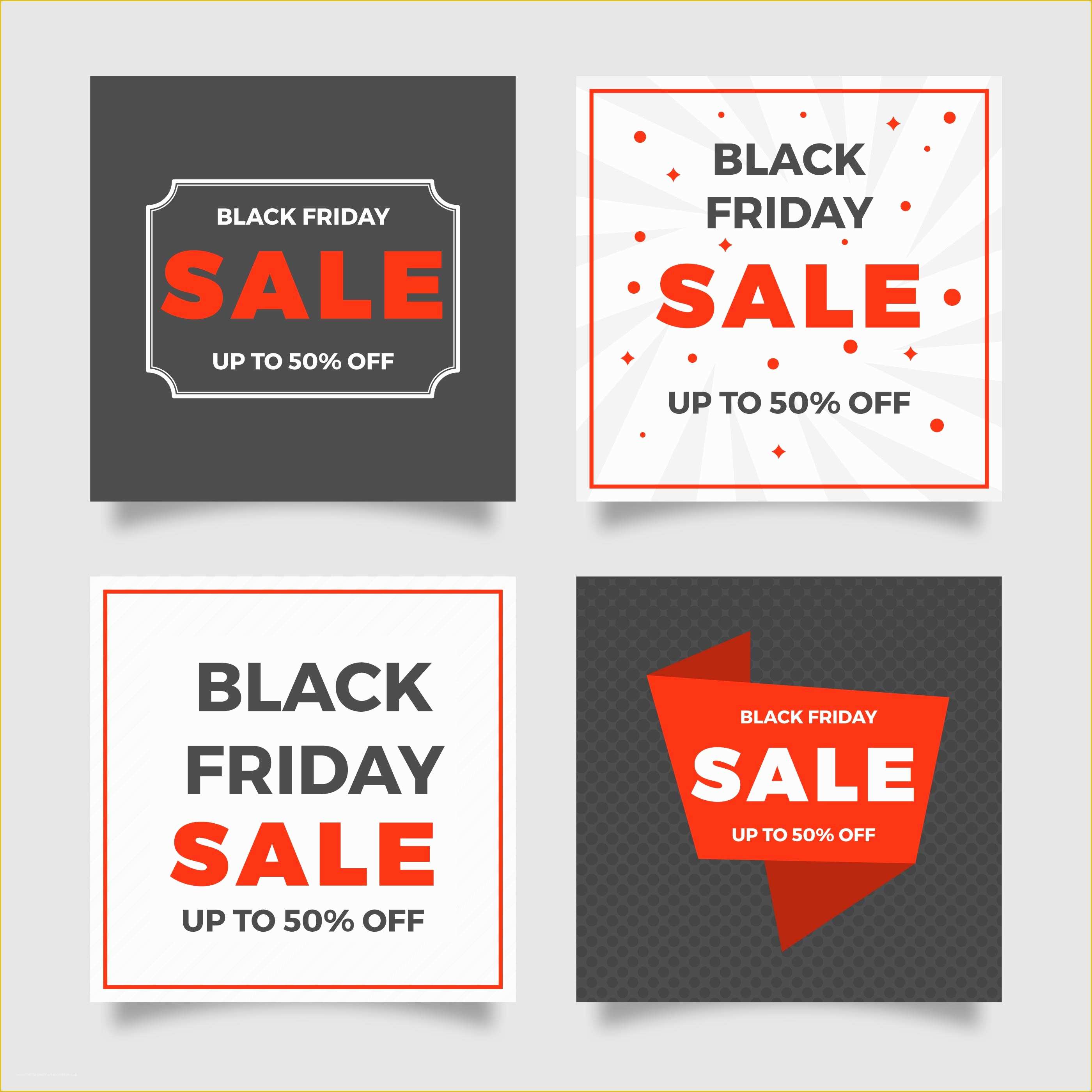 Social Media Post Template Free Of Flat Black Friday social Media Post Vector Template