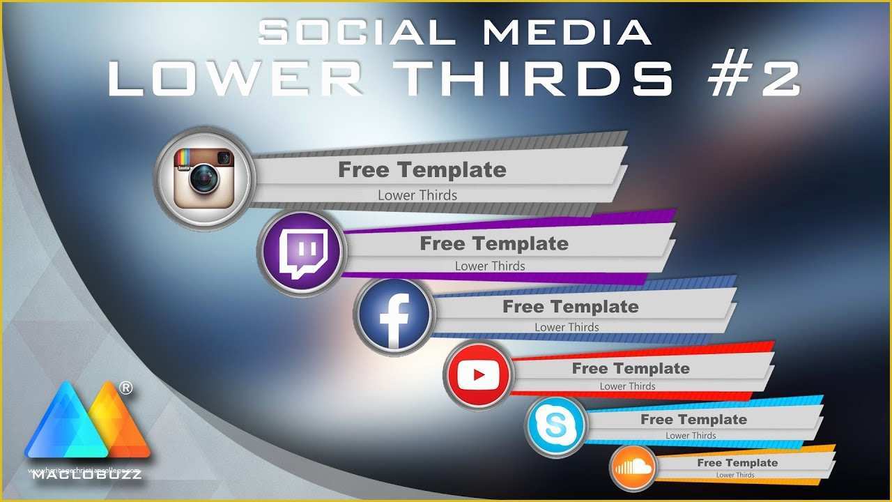 Social Media Templates Free Of Lower Thirds social Media 2 Free Template sony Vegas