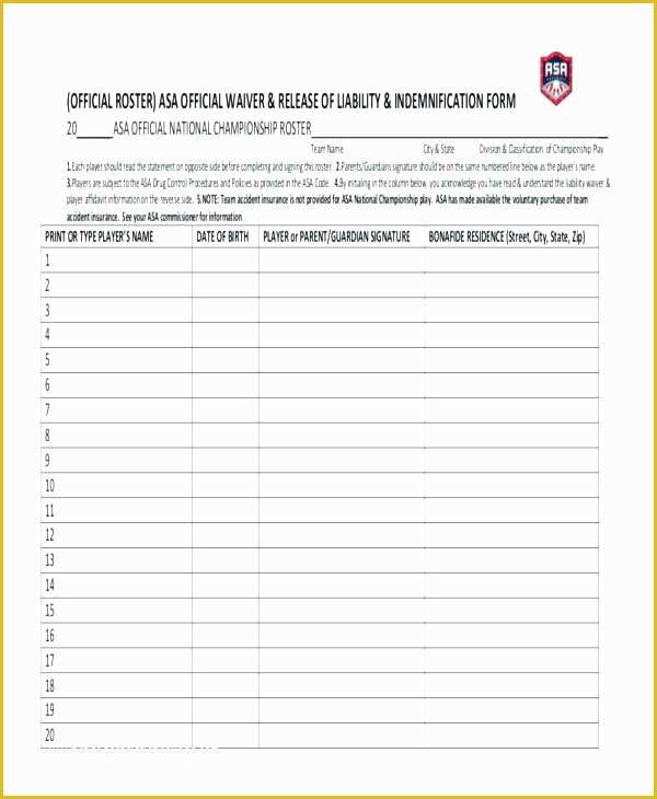 Softball Profile Template Free Of softball Lineup Card Template Blank Baseball Depth Chart