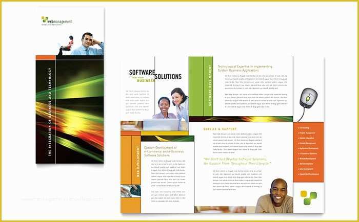 Software Company Brochure Templates Free Download Of Internet software Brochure Template Design