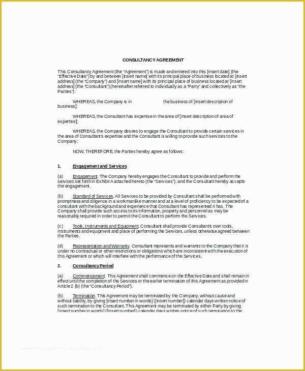 Software Development Contract Template Free Of Consulting Agreement Template Short and Business Contract