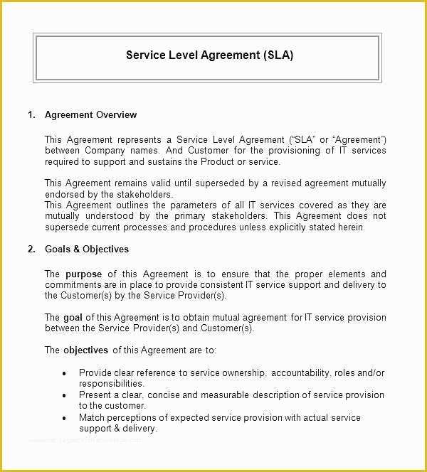 Software Support Contract Template Free Of software as A Service Contract Template Doc Sample