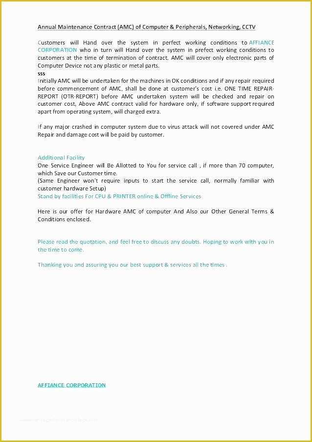 Software Support Contract Template Free Of software Maintenance Agreement Template Best Technical