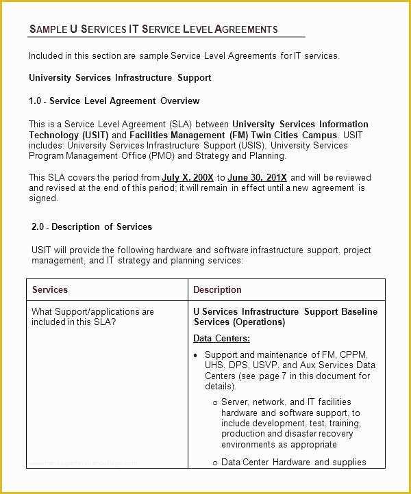 Software Support Contract Template Free Of Support Contract Template