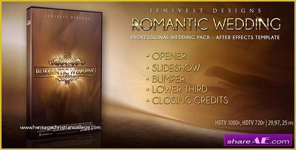 Sony Vegas Slideshow Templates Free Download Of Romantic Wedding after Effects Project Videohive
