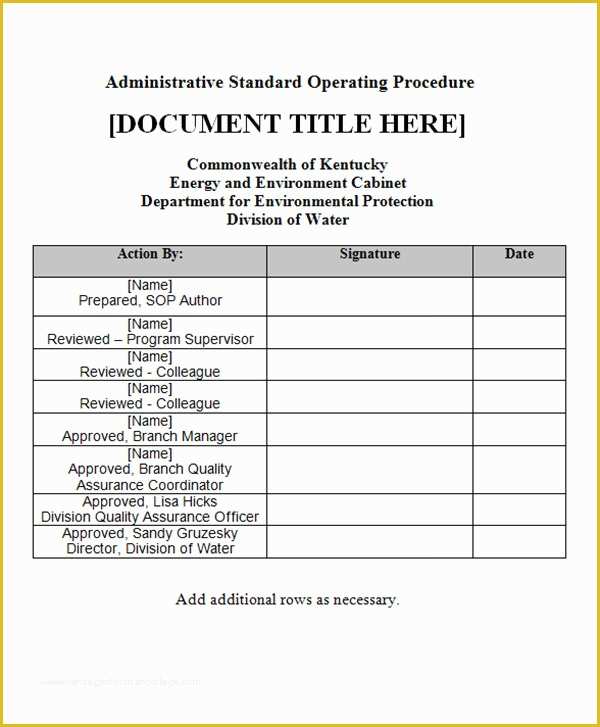 Sop Template Free Of 22 Sample sop Templates Pdf Doc