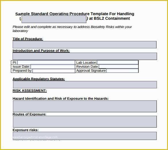 Sop Template Free Of 22 Sample sop Templates Pdf Doc