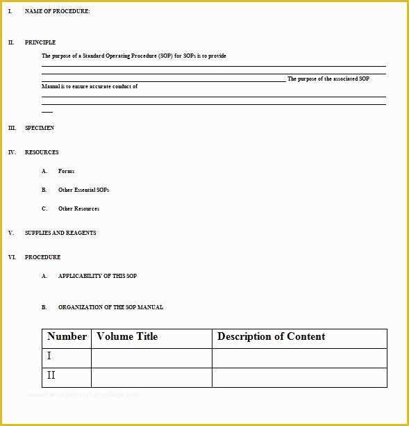 Sop Template Free Of 37 Best Free Standard Operating Procedure sop Templates