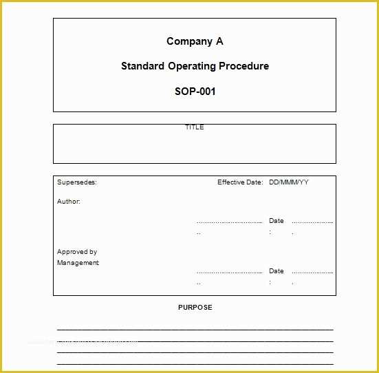 Sop Template Free Of 37 Best Free Standard Operating Procedure sop Templates