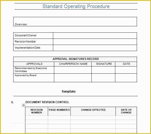 Sop Template Free Of 37 Best Standard Operating Procedure sop Templates