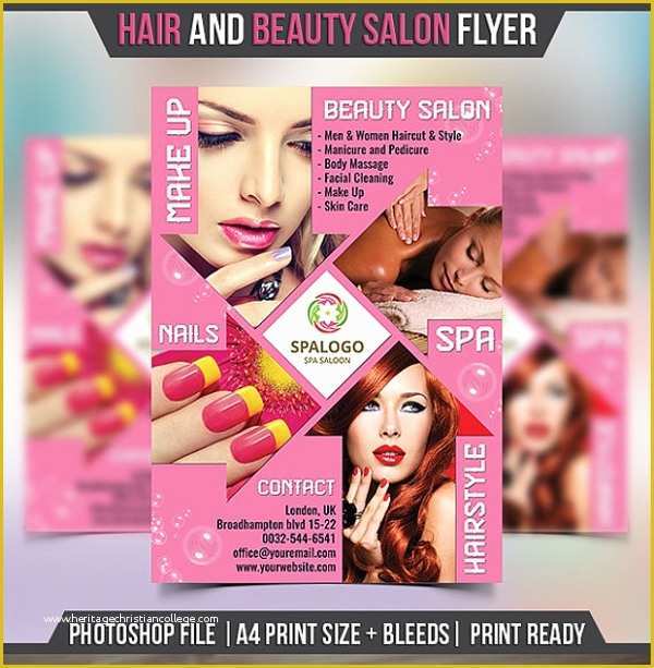 Spa Flyer Templates Free Download Of 25 Beauty Salon Flyer Templates Word Psd Ai Eps Vector