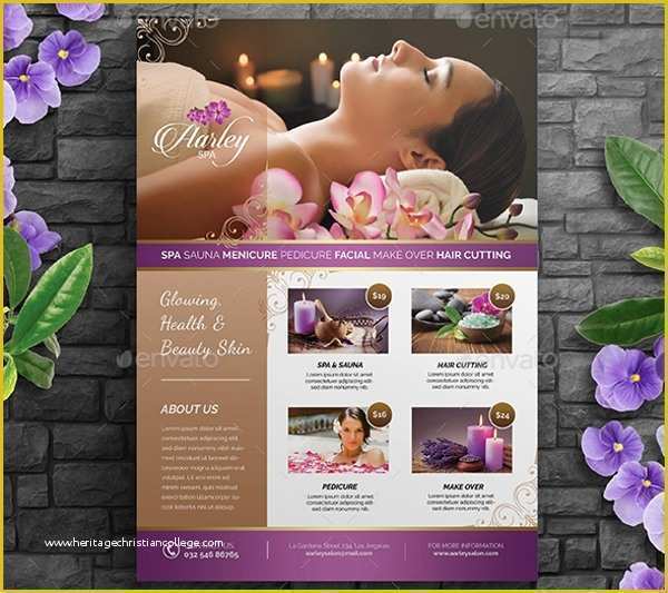 Spa Flyer Templates Free Download Of 26 Spa Flyers Word Psd Ai Eps format Download