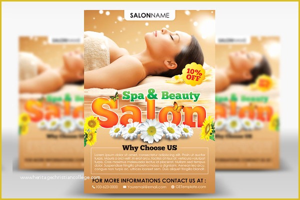 Spa Flyer Templates Free Download Of 71 Beauty Salon Flyer Templates Free Psd Vector Designs