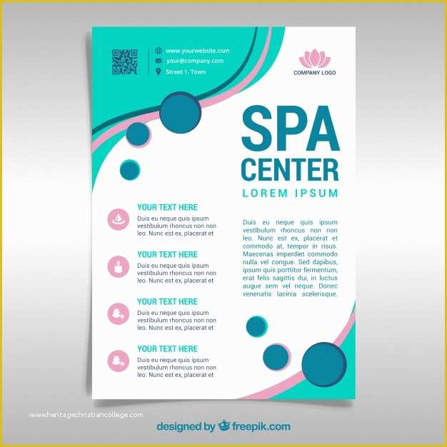 Spa Flyer Templates Free Download Of Modern Spa Flyer Template Vector