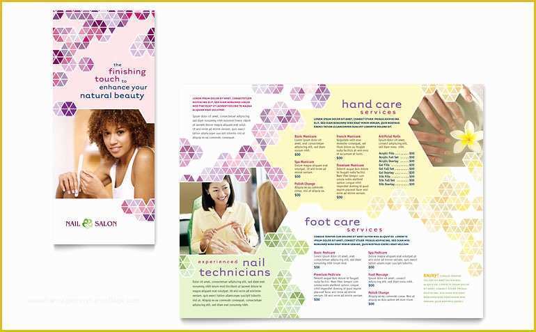 Spa Flyer Templates Free Download Of Nail Salon Brochure Template Word & Publisher