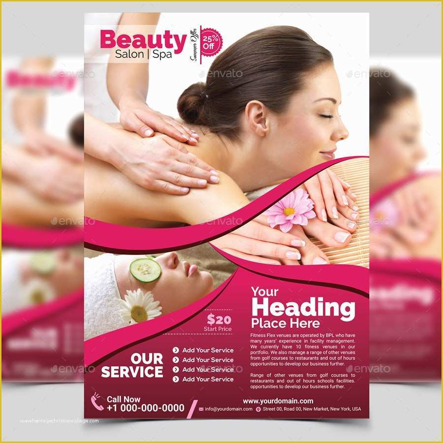 Spa Flyer Templates Free Download Of Spa & Beauty Flyer Template by Aam360