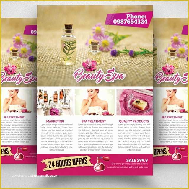 Spa Flyer Templates Free Download Of Spa Beauty Salon Flyer Template Template for Free Download