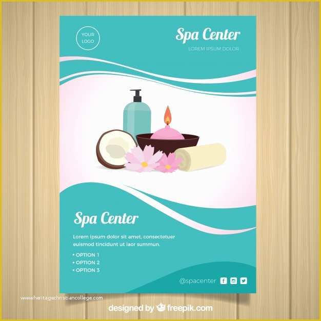 Spa Flyer Templates Free Download Of Spa Flyer Template with Flat Design Vector