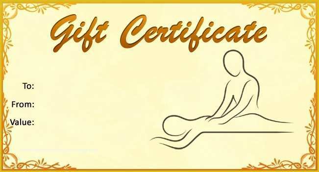 Spa Gift Certificate Template Free Of Download Massage Spa Gift Certificate Template Wikidownload
