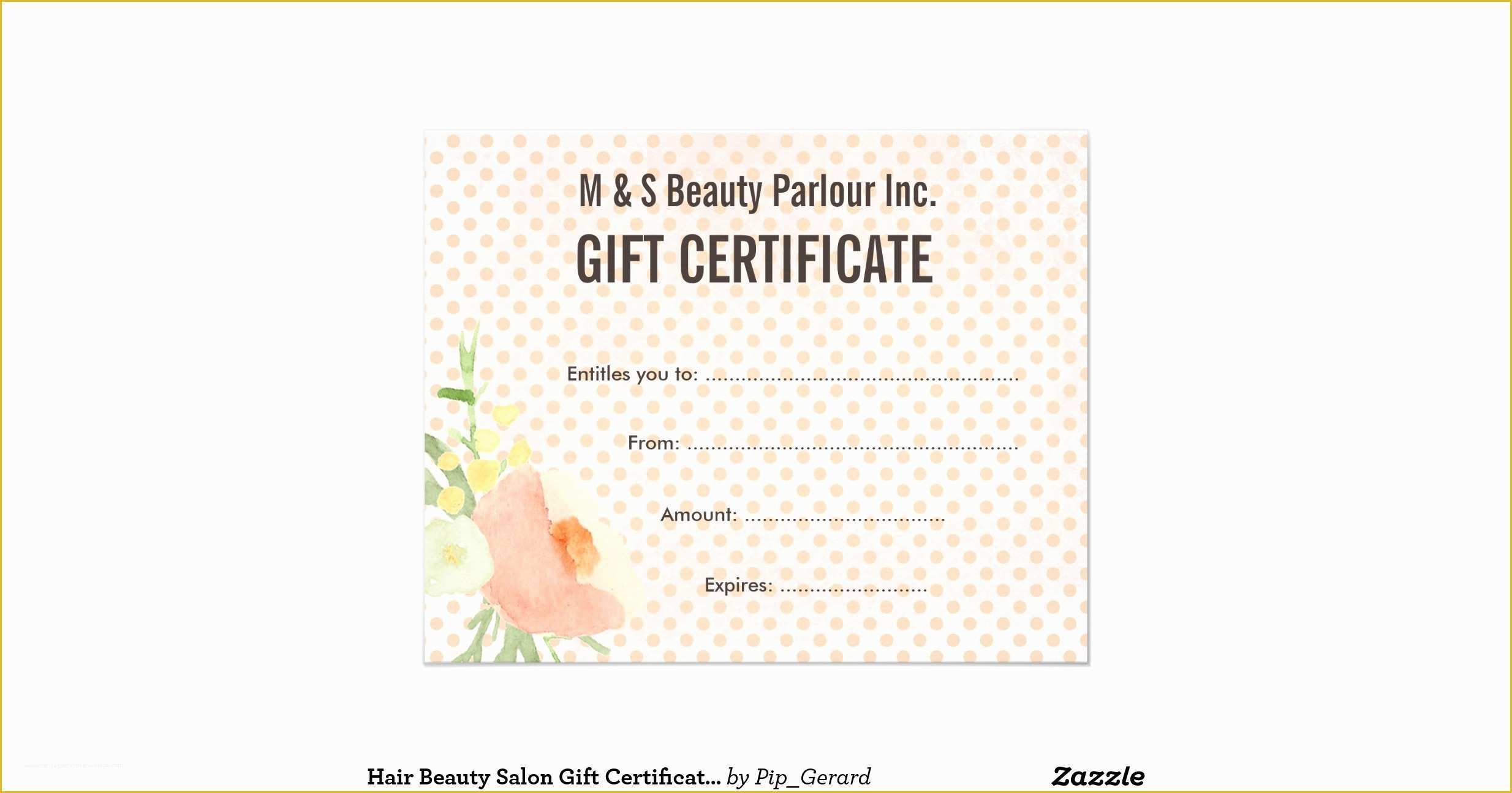 Spa Gift Certificate Template Free Of Hair Beauty Salon T Certificate Template Flyer