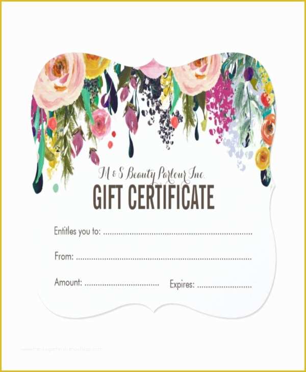Spa Gift Certificate Template Free Of Nail Salon Gift Certificate Template Invitation Template