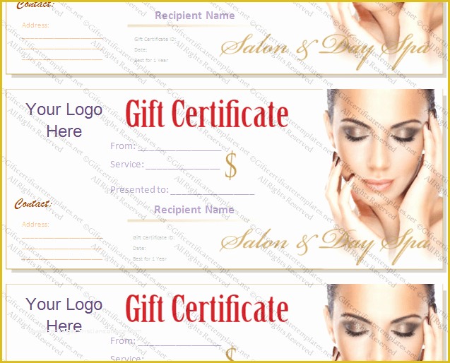 Spa Gift Certificate Template Free Of Printable T Certificate Template Gift Certificate