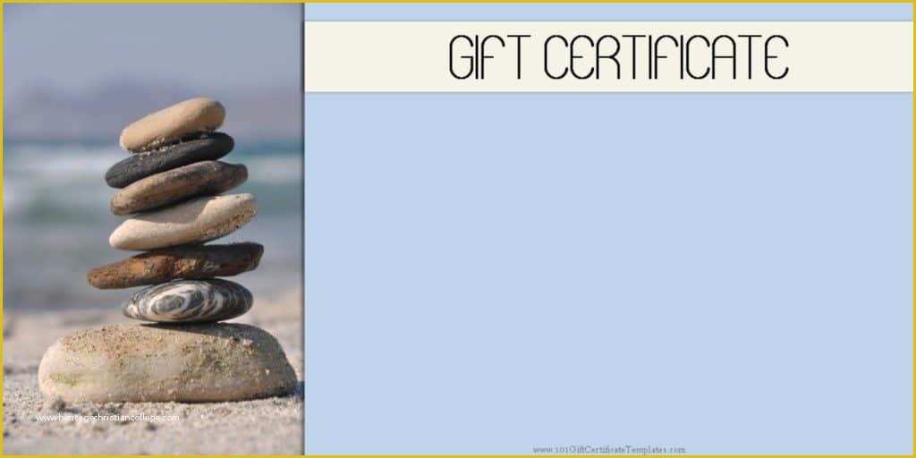 Spa Gift Certificate Template Free Of Spa Gift Certificates 101 Gift Certificate Templates