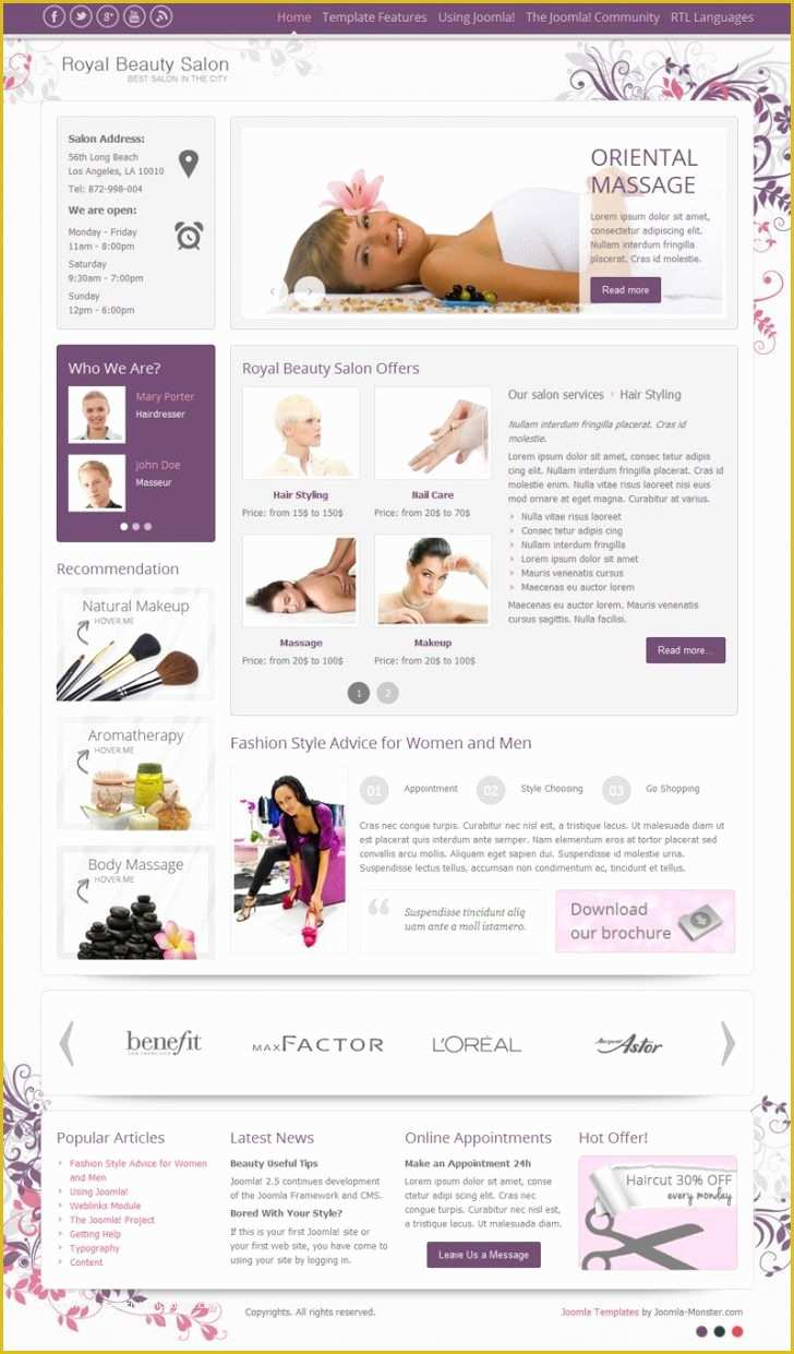 Spa Menu Template Free Of Menu Spa Menu Templates